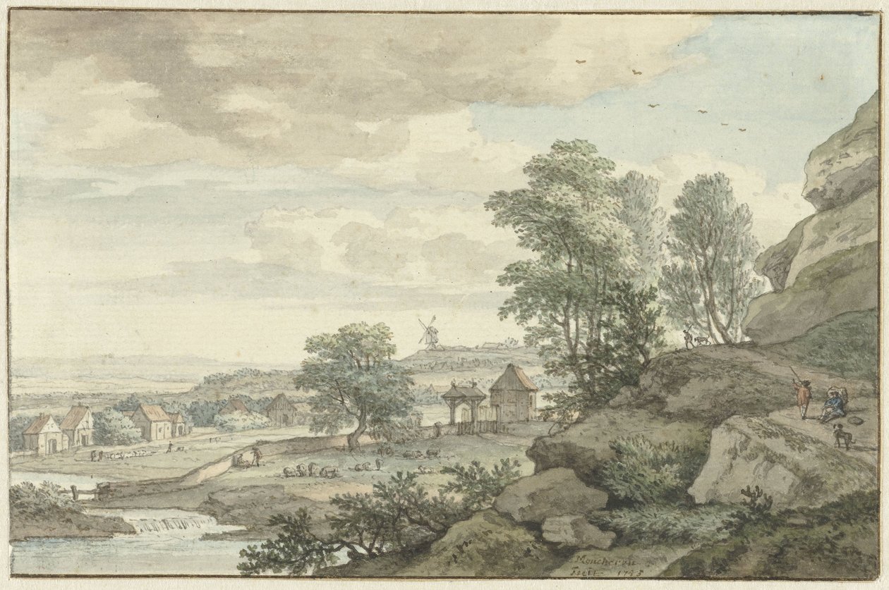 Vista de los alrededores de Bentheim de Isaac de Moucheron