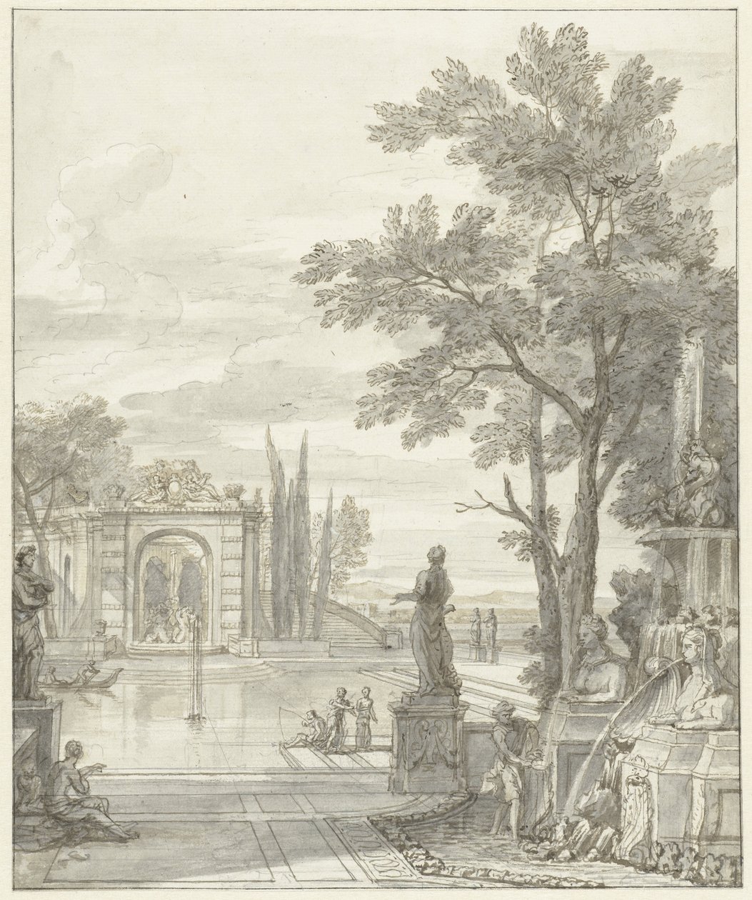 vista al parque de Isaac de Moucheron