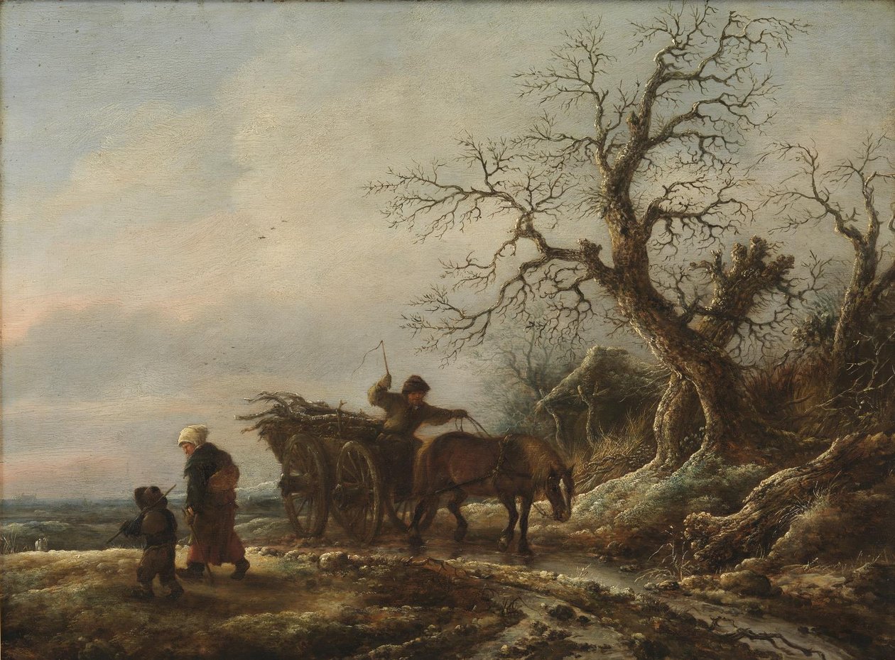 Escena de invierno de Isaack van Ostade