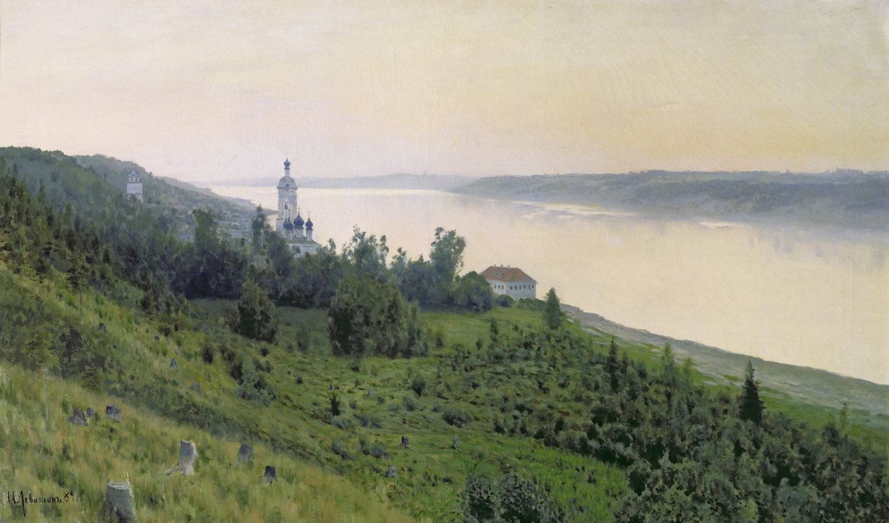 Paisaje frío, 1889 de Isaak Ilyich Levitan