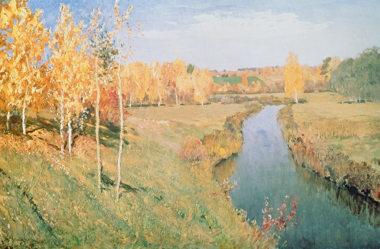 Otoño dorado, 1895 de Isaak Ilyich Levitan