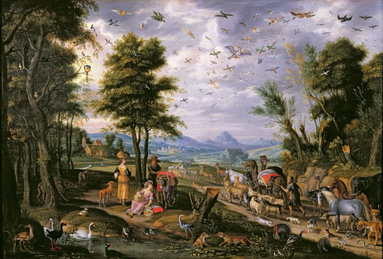 Entrando en el arca de Isaak van Oosten