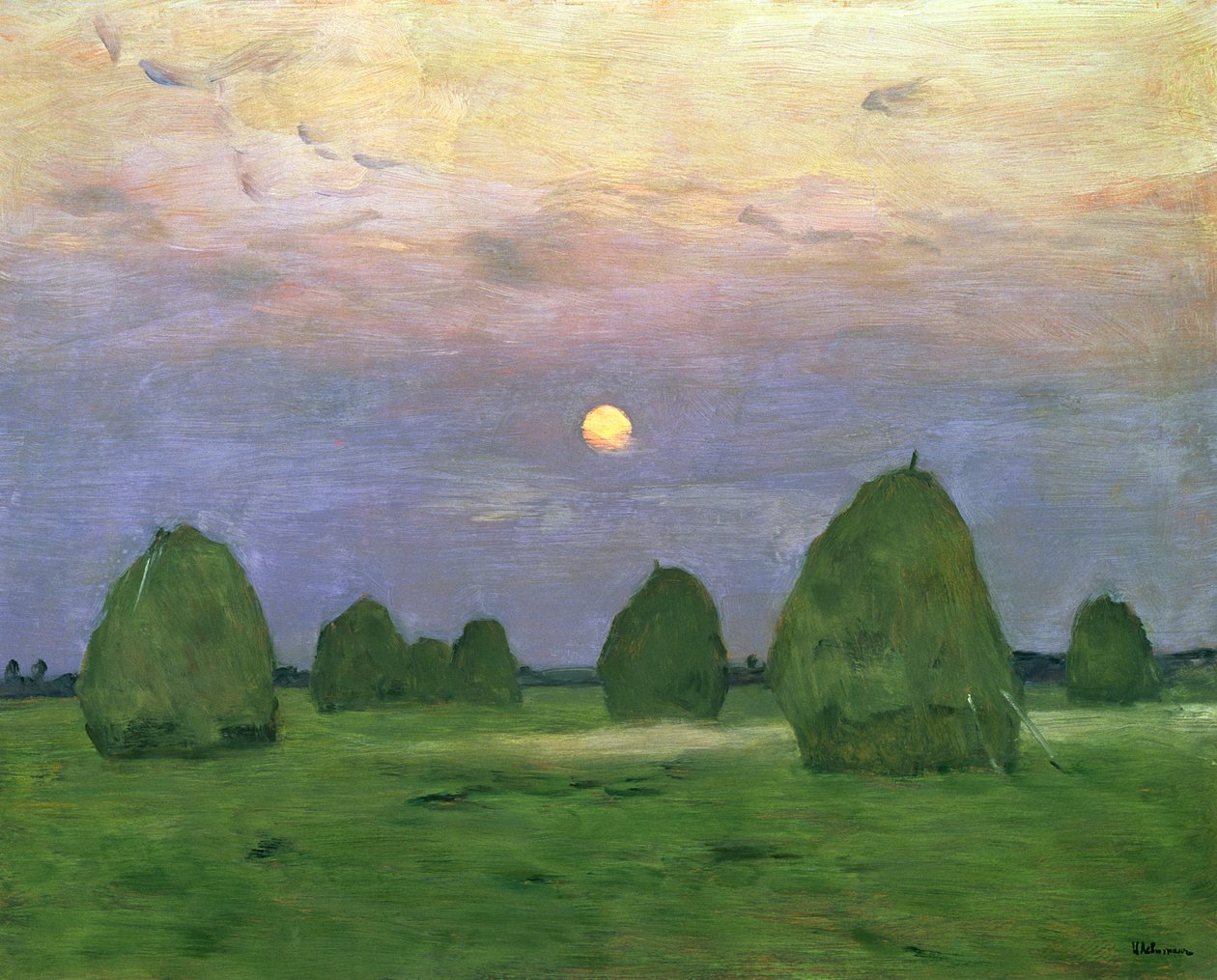 Almiar al anochecer, 1899 de Isaak Ilyich Levitan