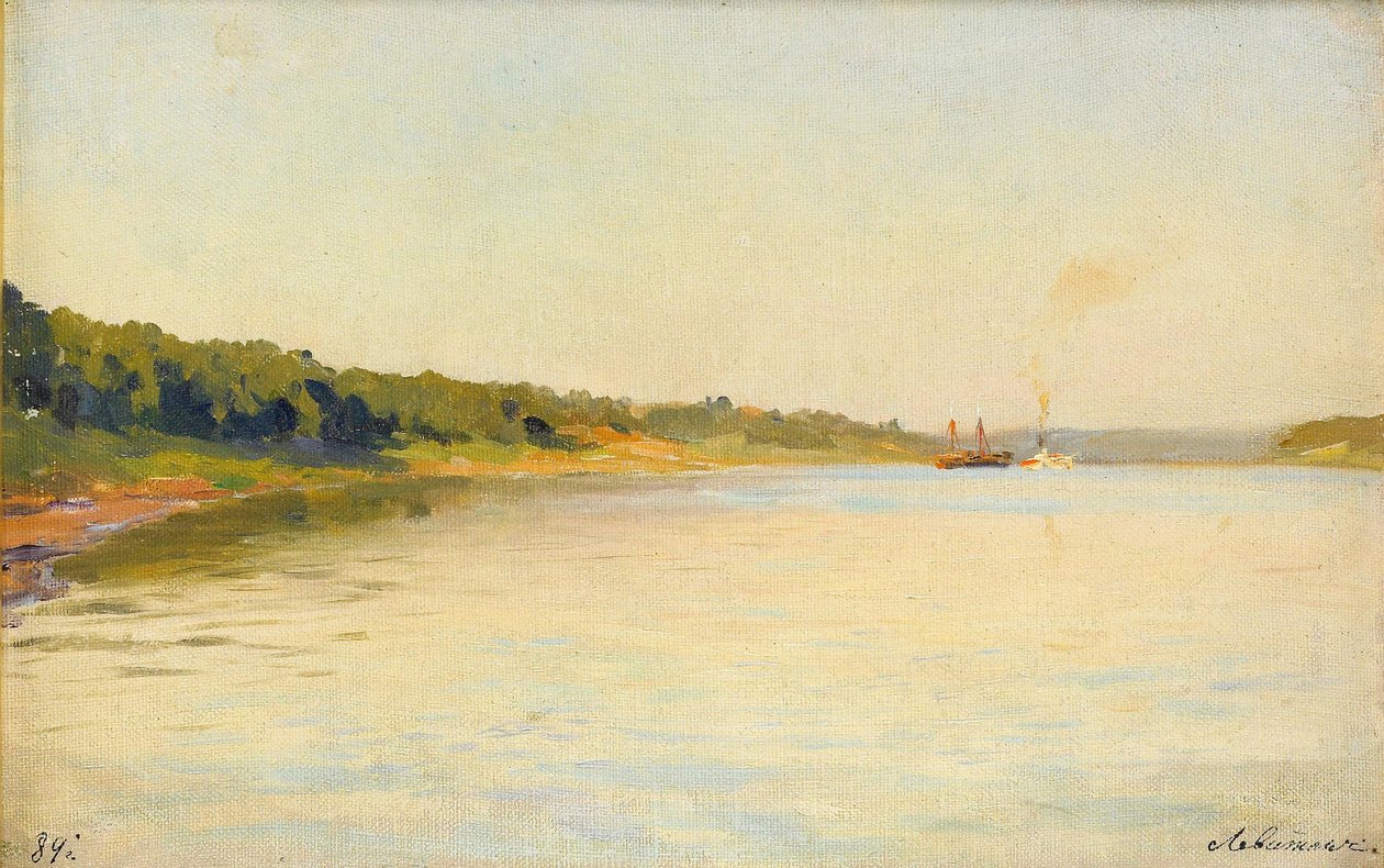 La orilla del río Volga, 1889 de Isaak Ilyich Levitan