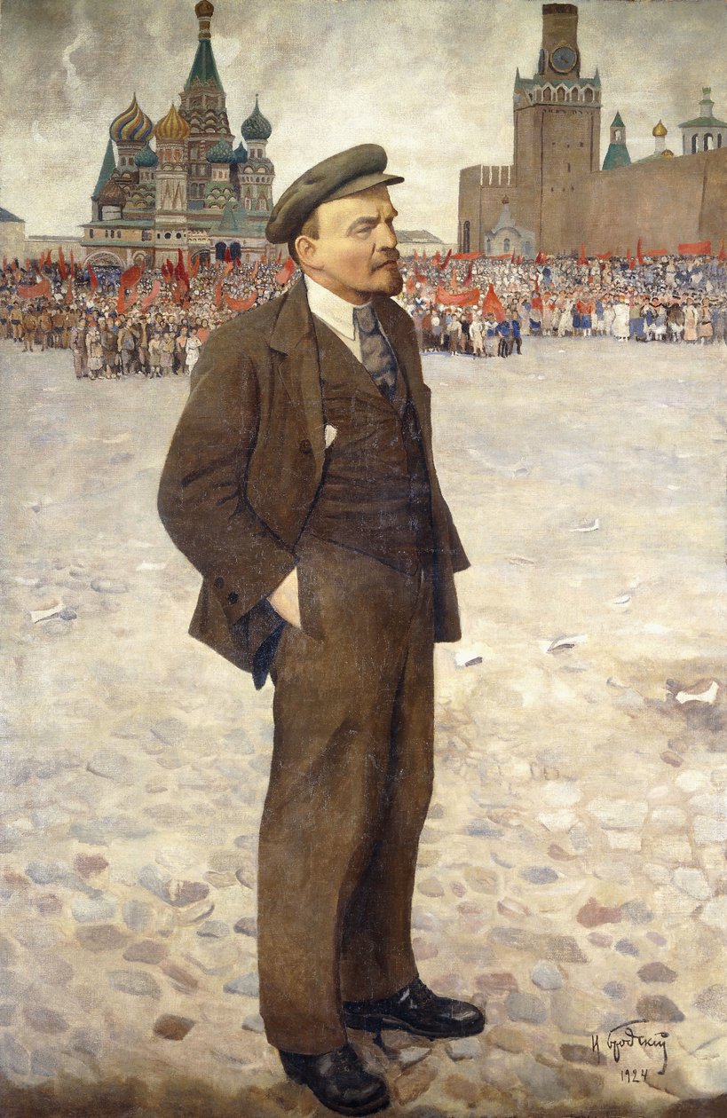 Lenin en la Plaza Roja de Isaak Israilevich Brodsky