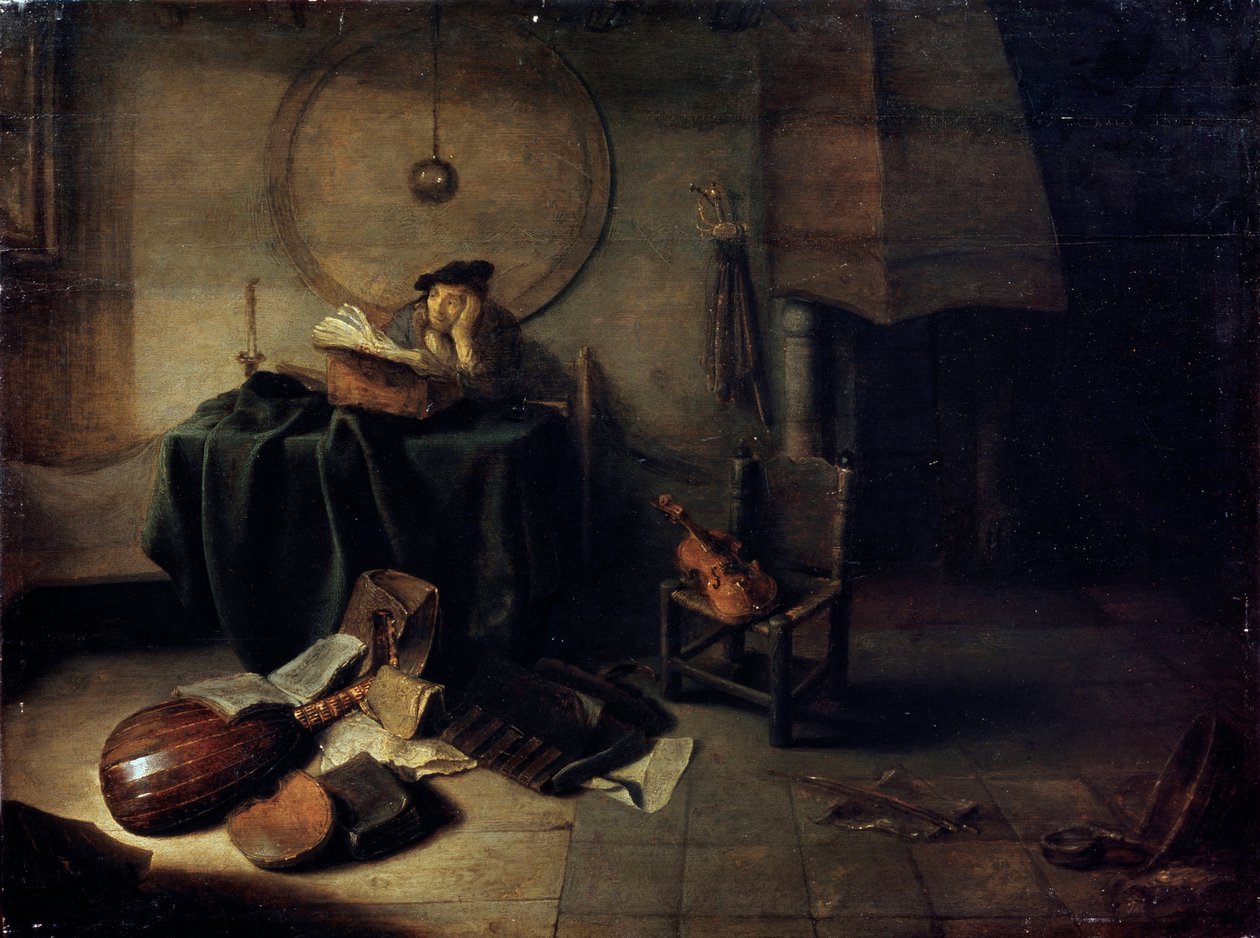 Melancolía II Científico en su estudio de Isaak de Jouderville