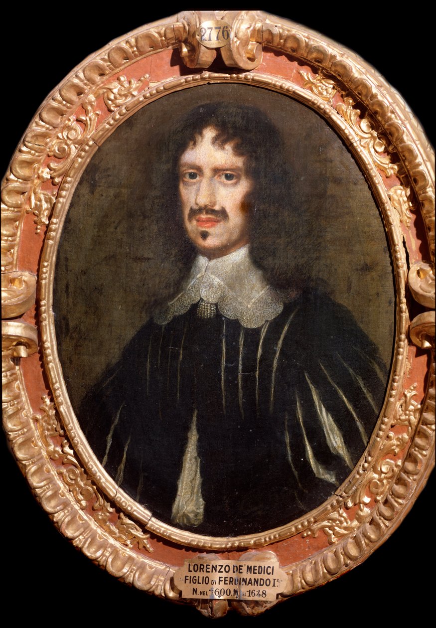 Retrato de Lorenzo de Medici, mecenas florentino (Pintura de Isacco Campo