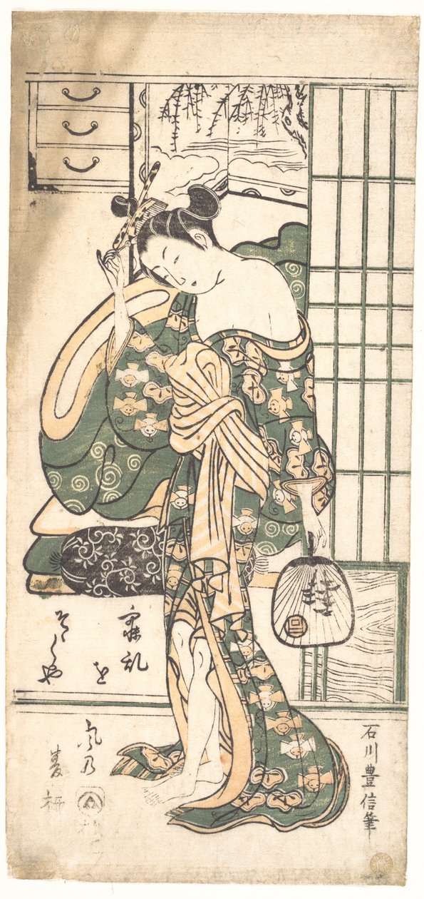Sauce de verano en la brisa de Ishikawa Toyonobu