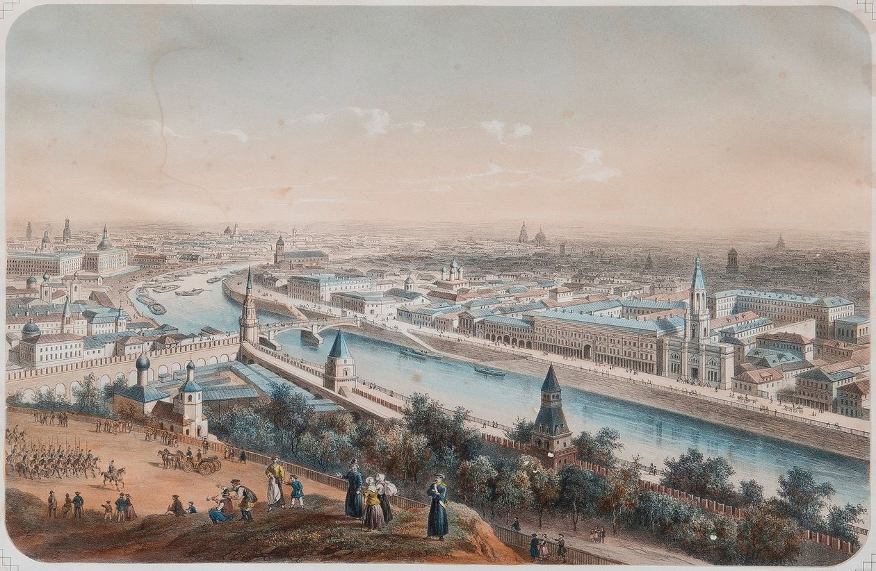 Vista panorámica de Moscú, 1820s de Isidore Laurent Deroy