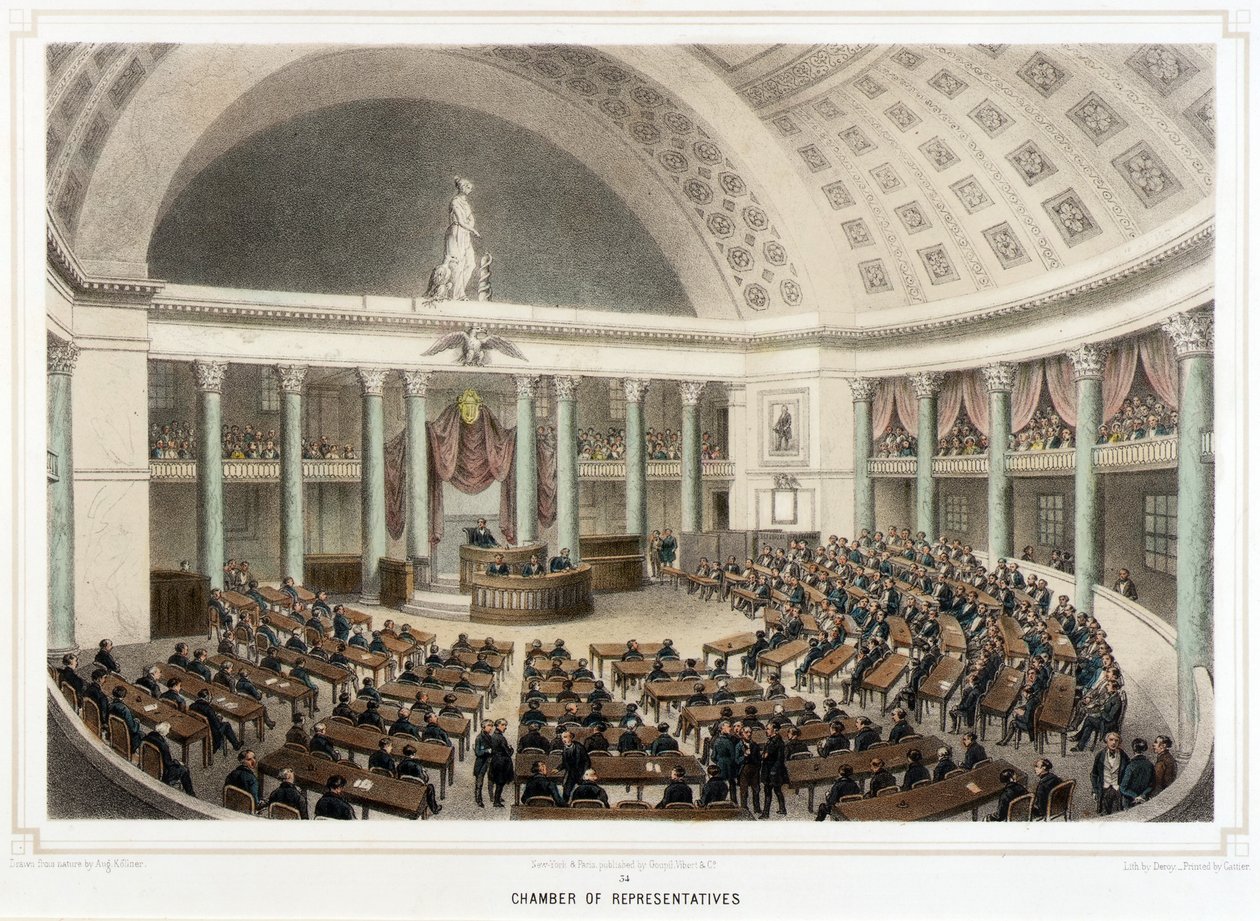 Washington--Cámara de Representantes de Isidore Laurent Deroy