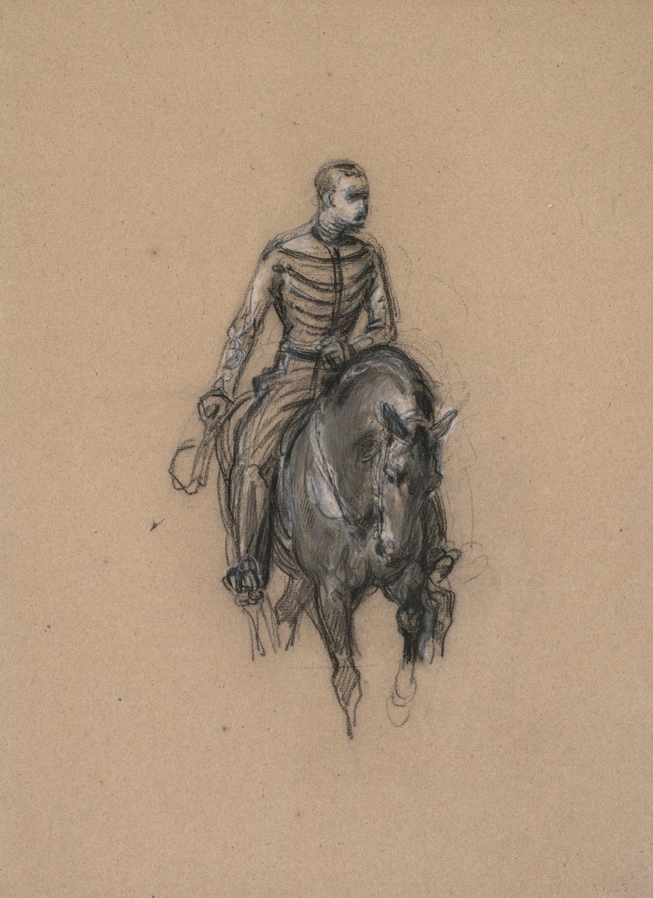 Militar a caballo, c. 1860 de Isidore Pils
