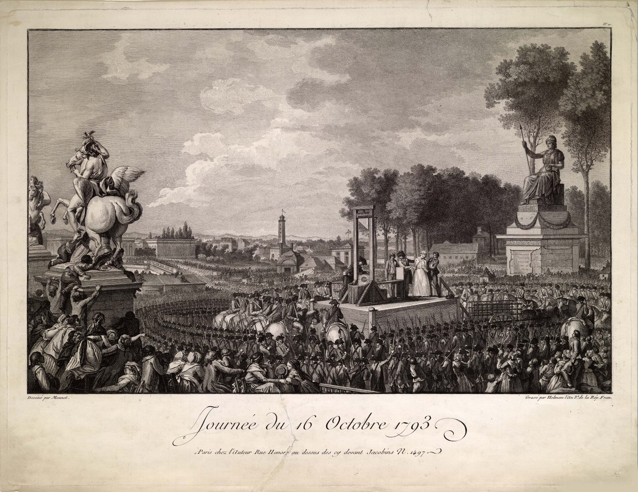 Jornada del 16 de octubre de 1793 La ejecución de María Antonieta el 16 de octubre de 1793 de Isidore Stanislas Helman