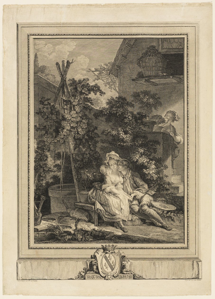 El jardinero amoroso de Isidore Stanislas Helman