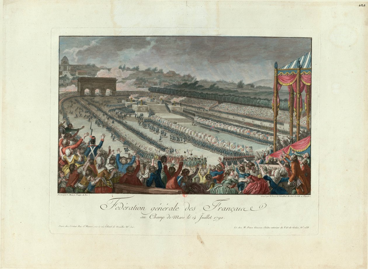 El Festival de la Federación en Champ de Mars el 14 de julio de 1790 de Isidore Stanislas Helman