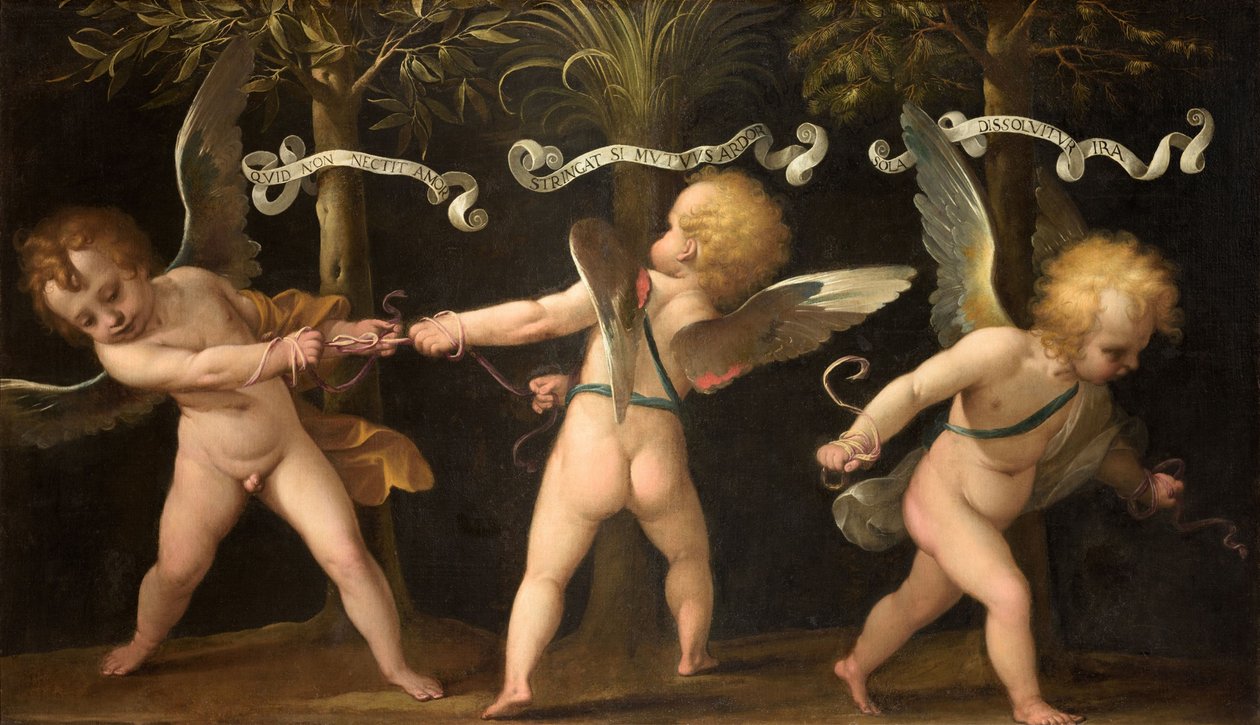 Alegoría con querubines alados, c. 1635 de Isidoro Bianchi