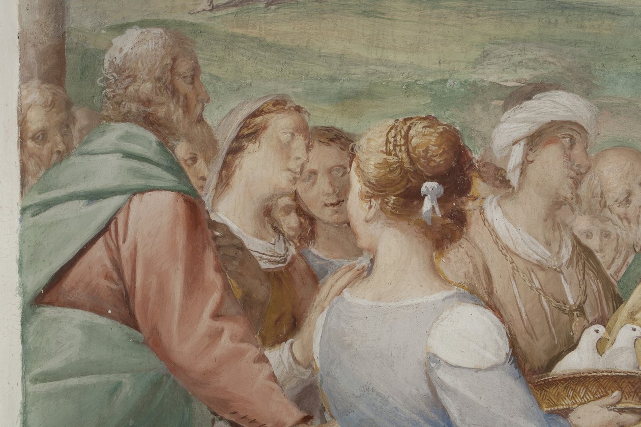 (detalle) de la Presentación de Jesús en el Templo de Isidoro Bianchi