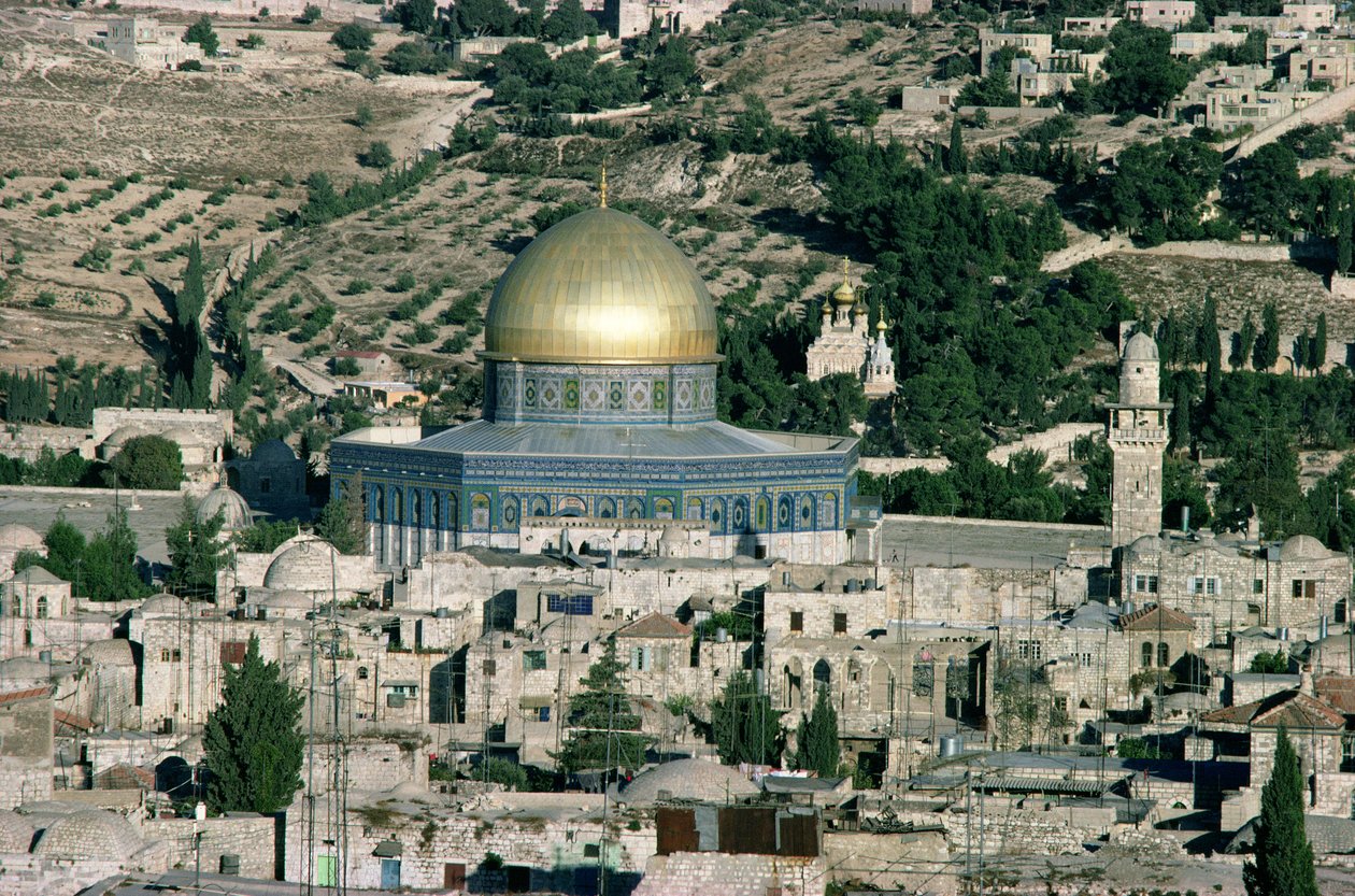 La Cúpula de la Roca, construida en 692 d.C. de Islamic School