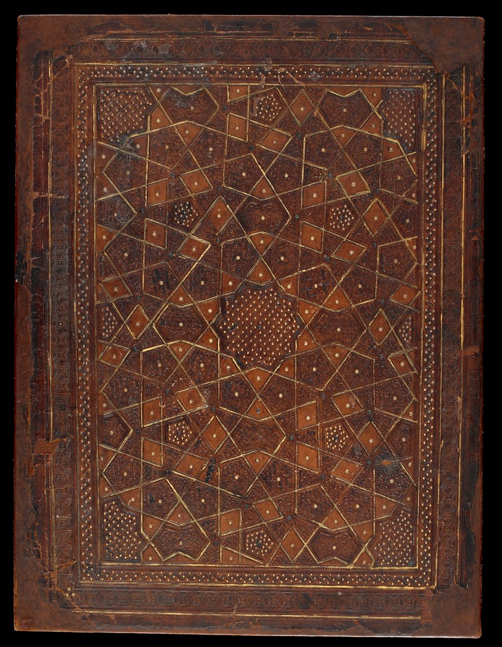 Portada de libro, Egipto o Siria, periodo Mamluk de Islamic School