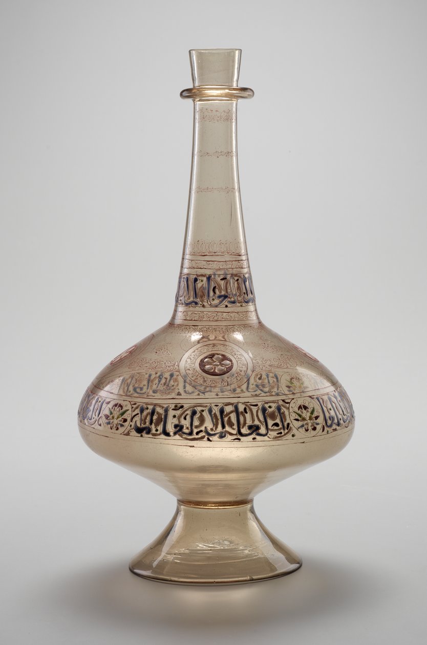 Botella, encargada por Dawud, Sultán Rasulid de Yemen, Dinastía Mameluca, 1296-1321 de Islamic School