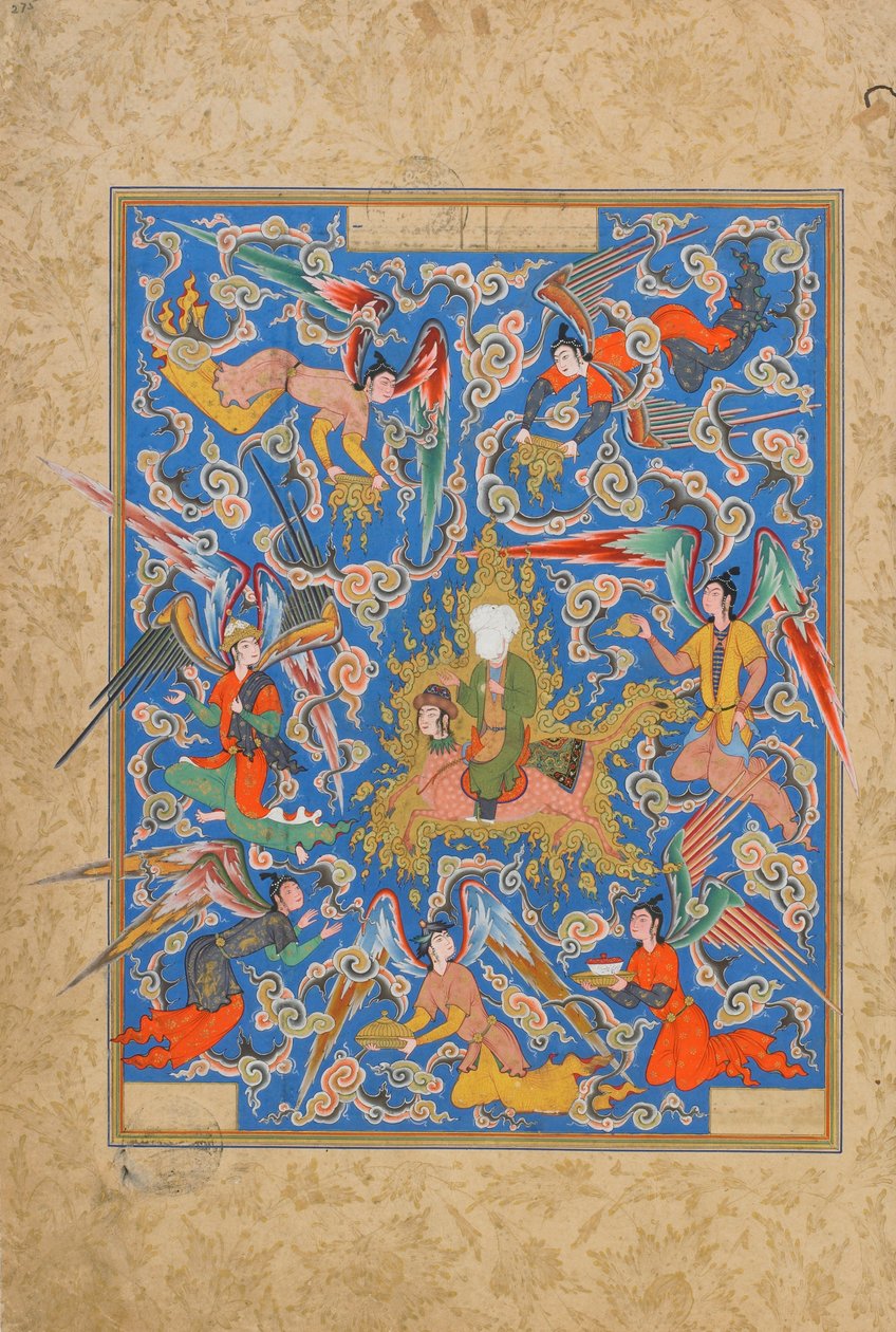 Folio de un Haft Awrang (Siete Tronos) de Jami (m.1492) probablemente Mashad, Khurasan, Irán, Periodo Safavid, 1556-65 de Islamic School