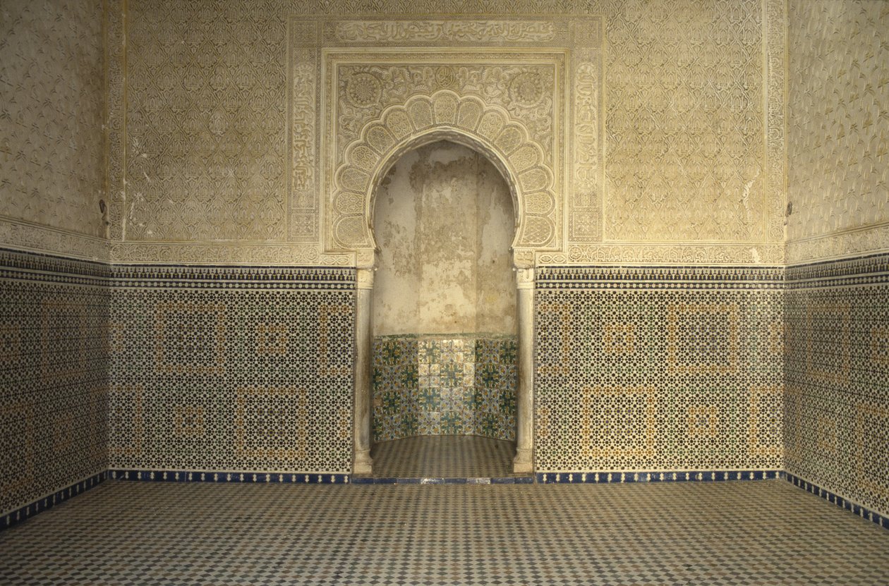 Madrasa de Sidi Bou Medine, sala de oración de Islamic School