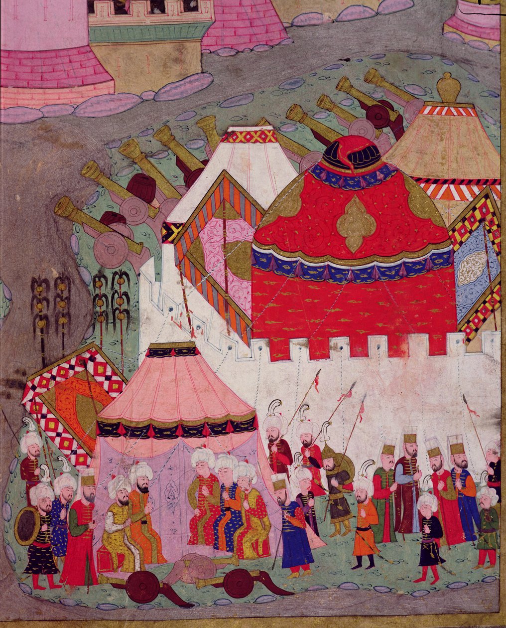 TSM H.1524 Sitio de Viena por Suleyman I (1494-1566) el Magnífico, en 1529, del 