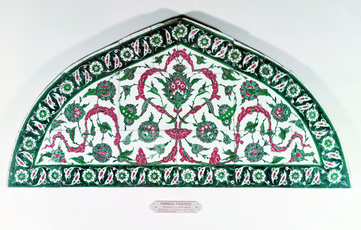 Dintel de azulejos, de Estambul, Turquía de Islamic School