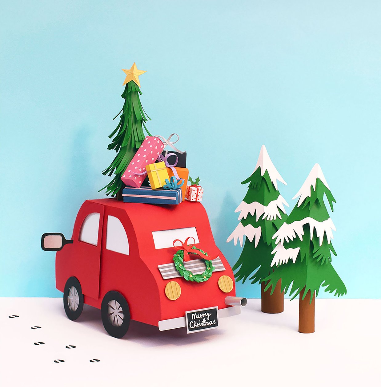 Driving Home For Christmas, 2016 (en papel) de Isobel Barber