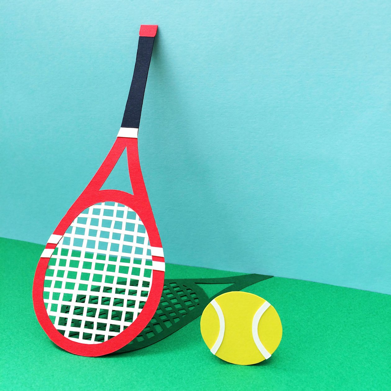 Tenis, 2016 (papel) de Isobel Barber
