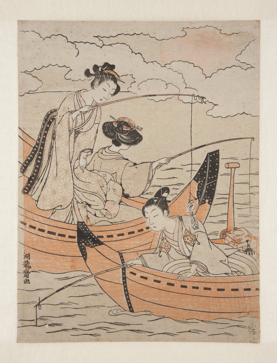 Barcos del amor (Koi no fune) de Isoda Koryusai