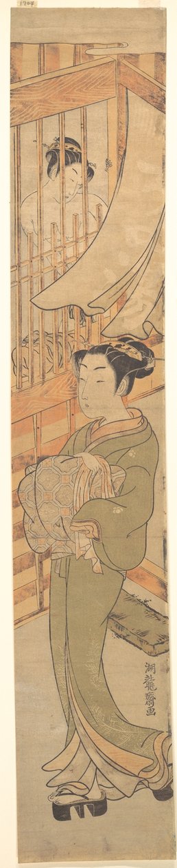 Im Yoshiwara-Viertel de Isoda Koryusai