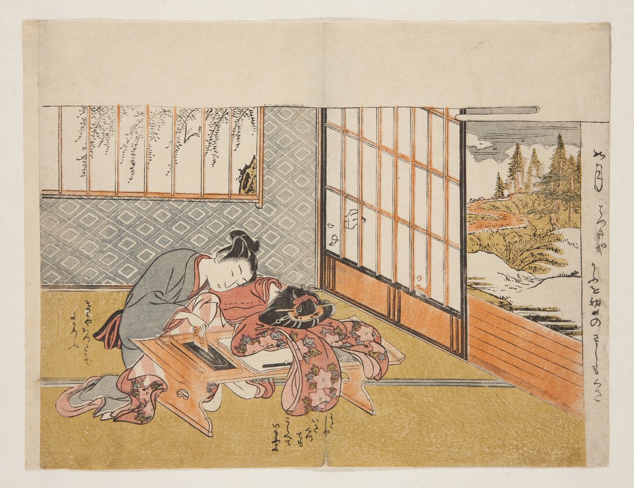 Flores prósperas de los elegantes doce meses (Furyu juniki no eiga) de Isoda Koryusai