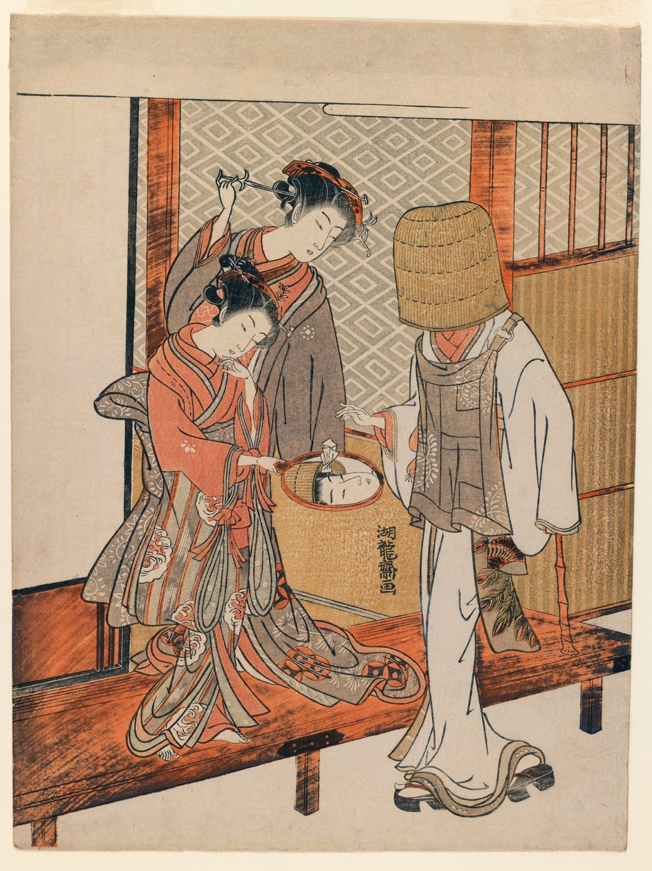 El vano disfraz, c.1770 de Isoda Koryusai