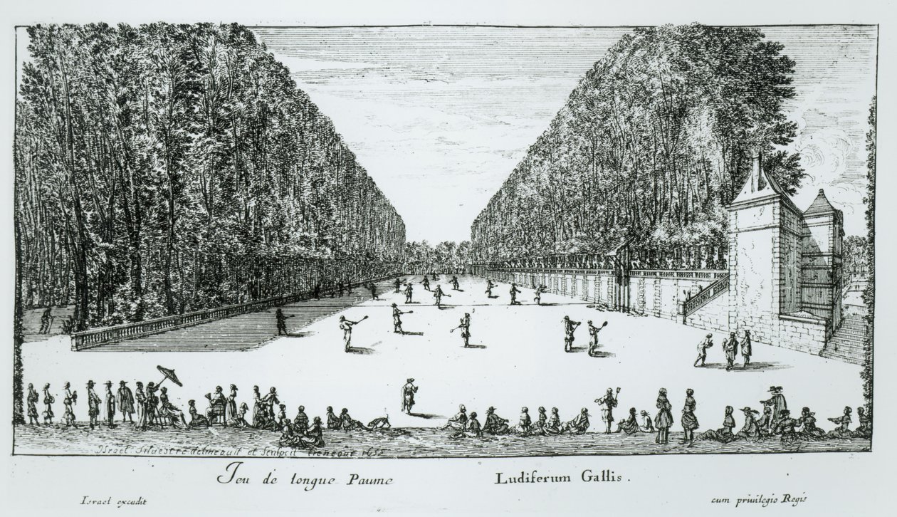 Un juego de Longue Paume, 1655 de Israël Silvestre the Younger
