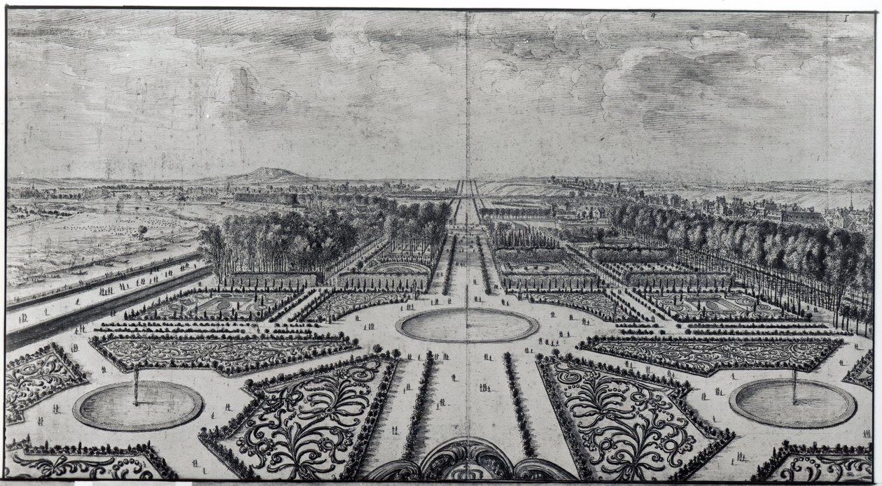 El jardín de las Tullerías de Israël Silvestre the Younger