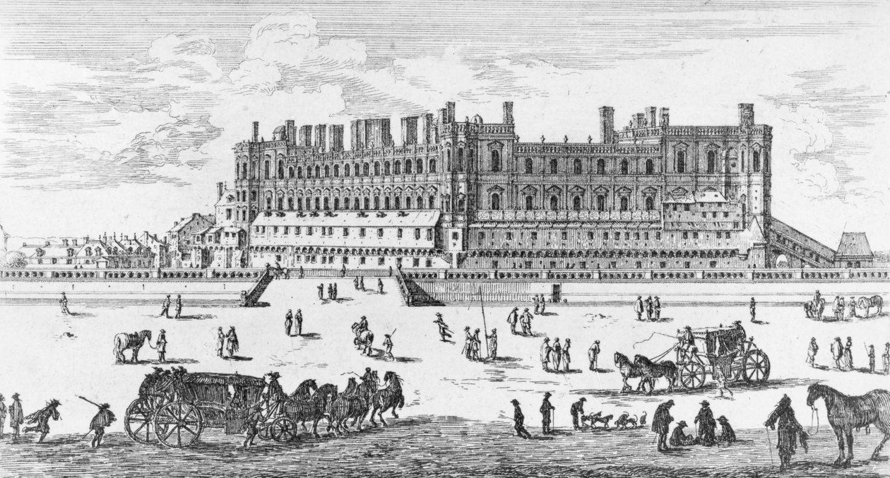 Vista del Château de Saint-Germain-en-Laye, 1658 de Israël Silvestre the Younger