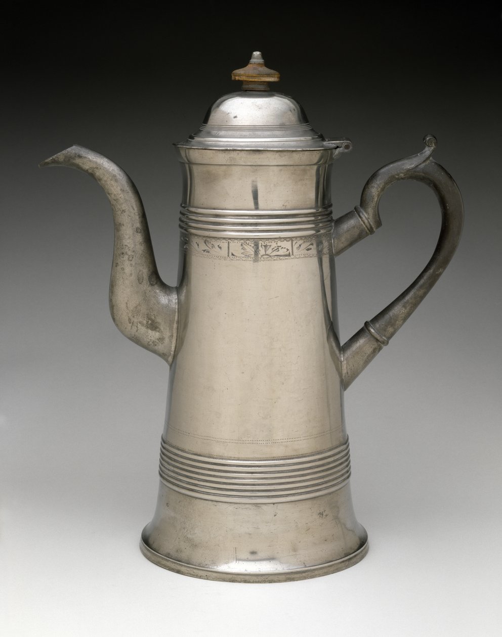 Cafetera, c. 1820-1840 de Israel Trask