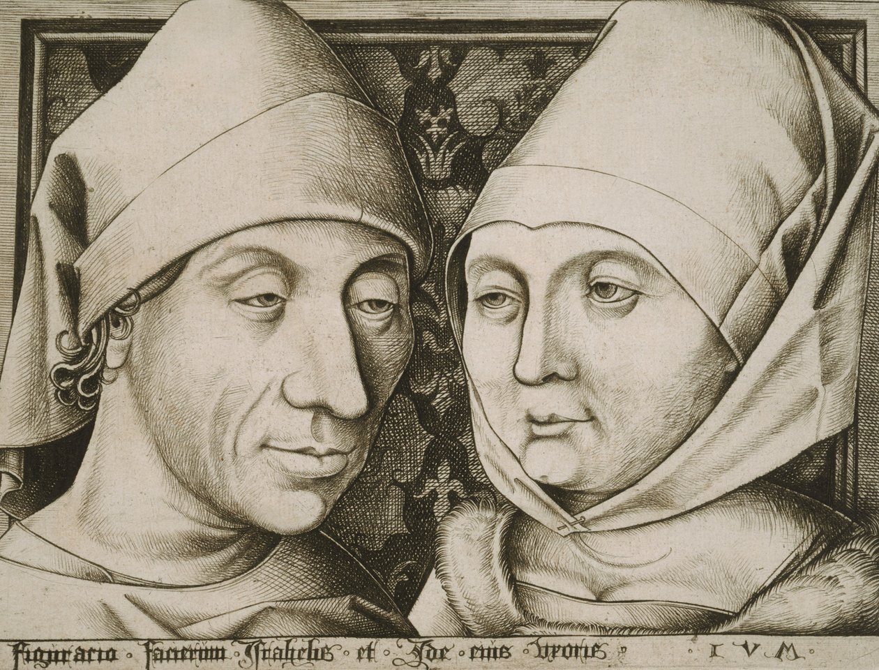 Autorretrato con su esposa, Ida de Israhel van Meckenem