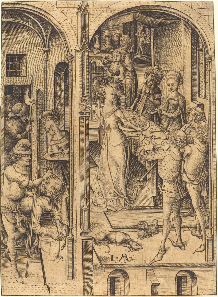 Decapitación de San Juan Bautista de Israhel van Meckenem