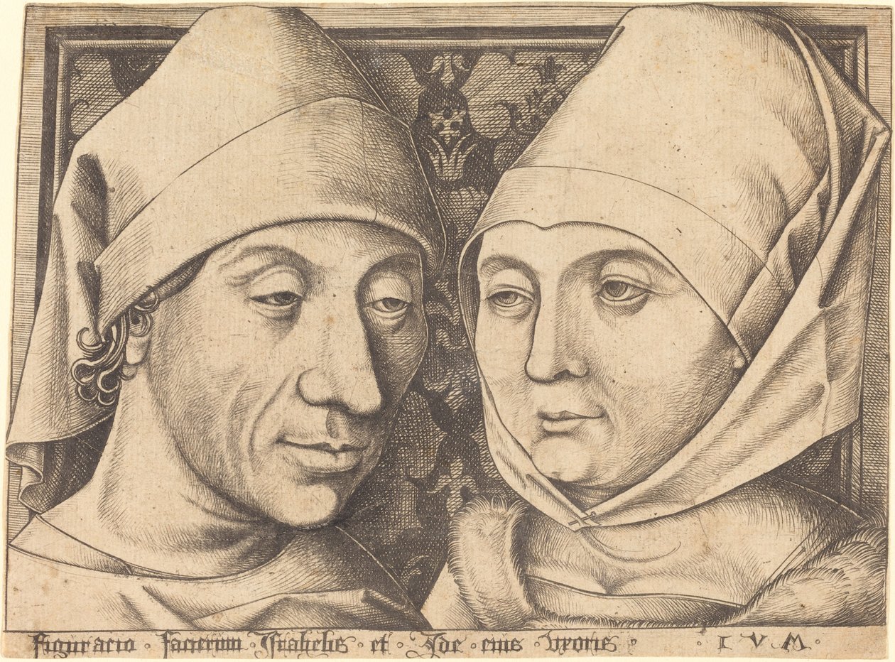 Doble retrato de Israhel van Meckenem y su esposa Ida de Israhel van Meckenem