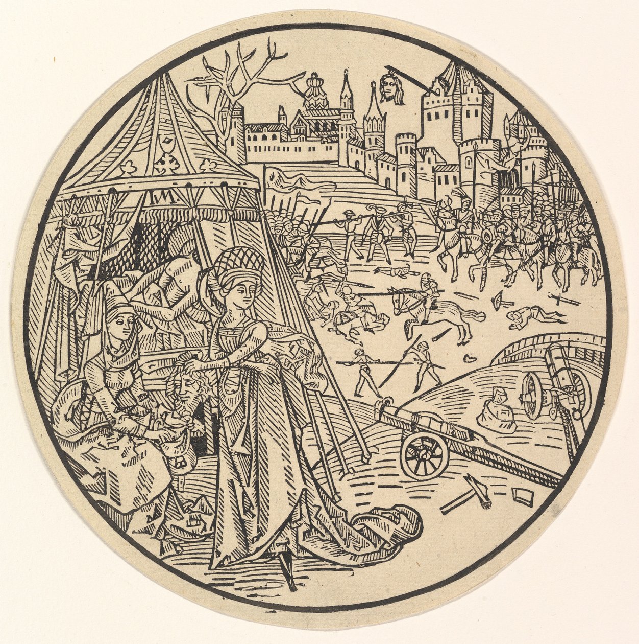 Judith con la cabeza de Holofernes de Israhel van Meckenem
