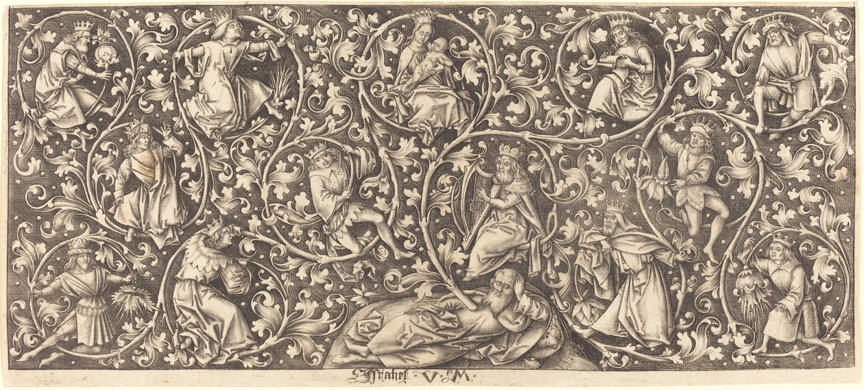 Ornamento con el árbol de Jesé de Israhel van Meckenem