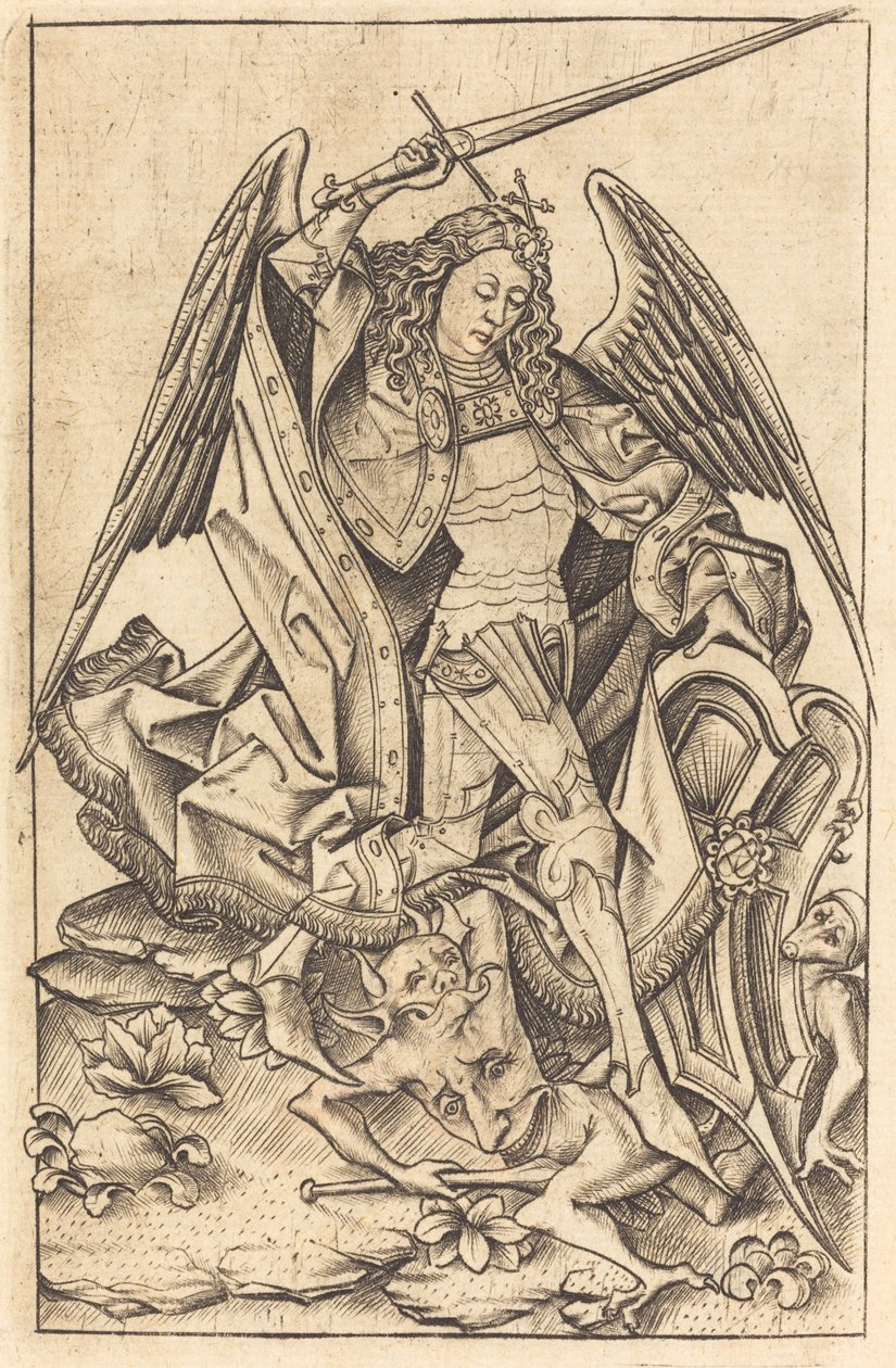 San Miguel, c. 1470-1480 de Israhel van Meckenem