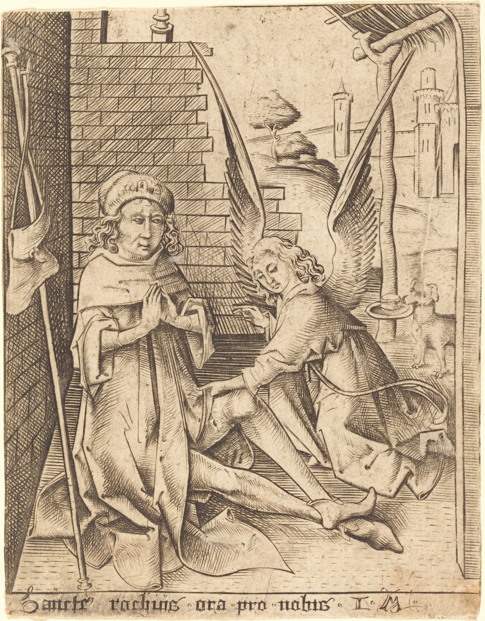 San Roque, c. 1490-1500 de Israhel van Meckenem