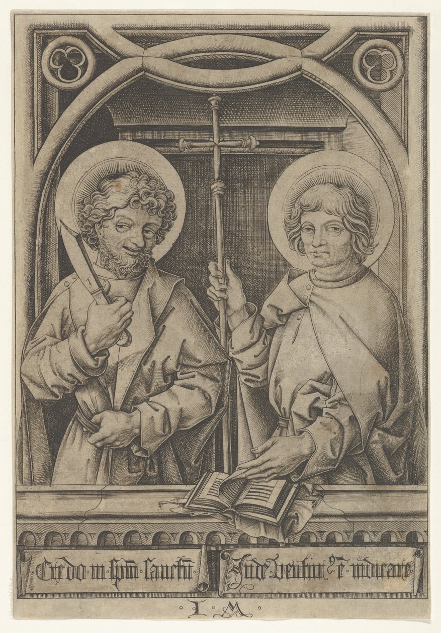 San Bartolomé y San Felipe, de Los Apóstoles, 1435-1503 de Israhel van Meckenem