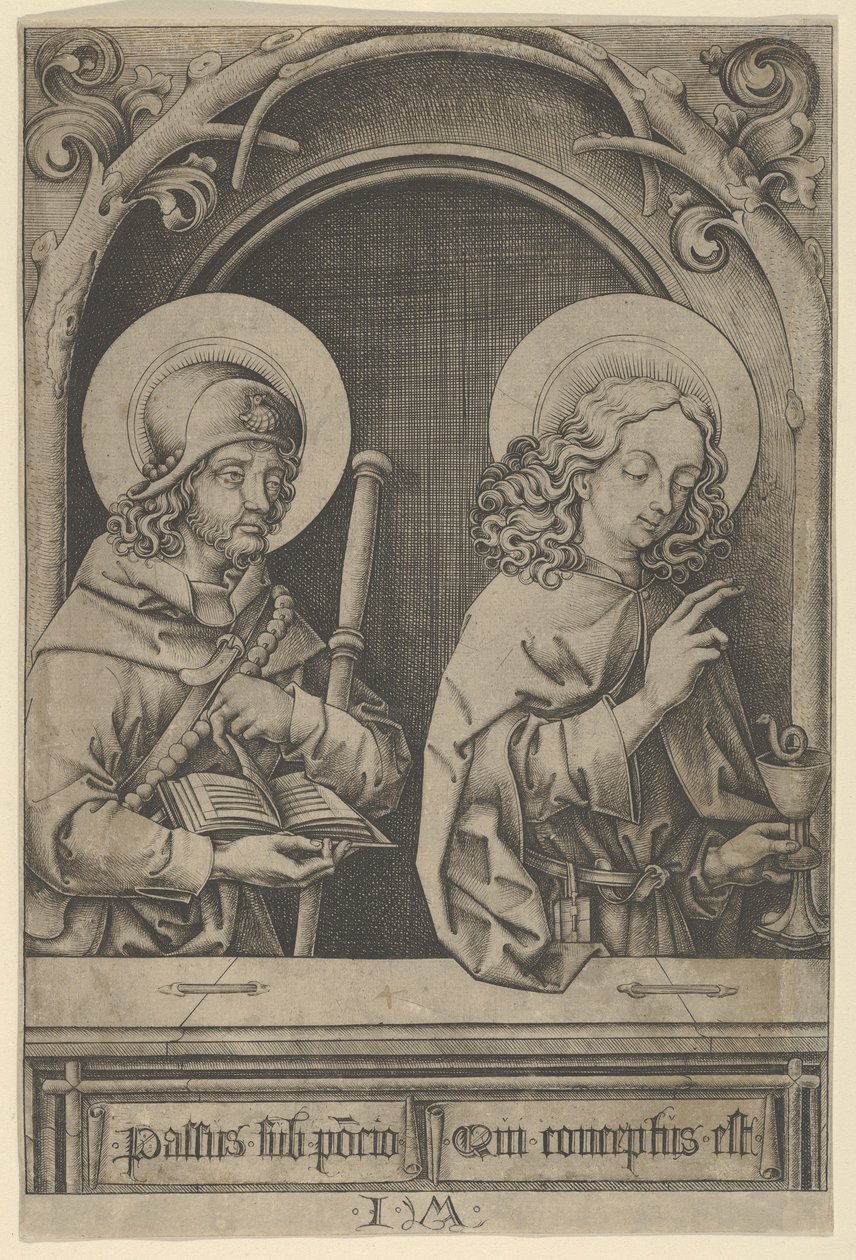 San Santiago el Mayor y San Juan, de Los Apóstoles de Israhel van Meckenem