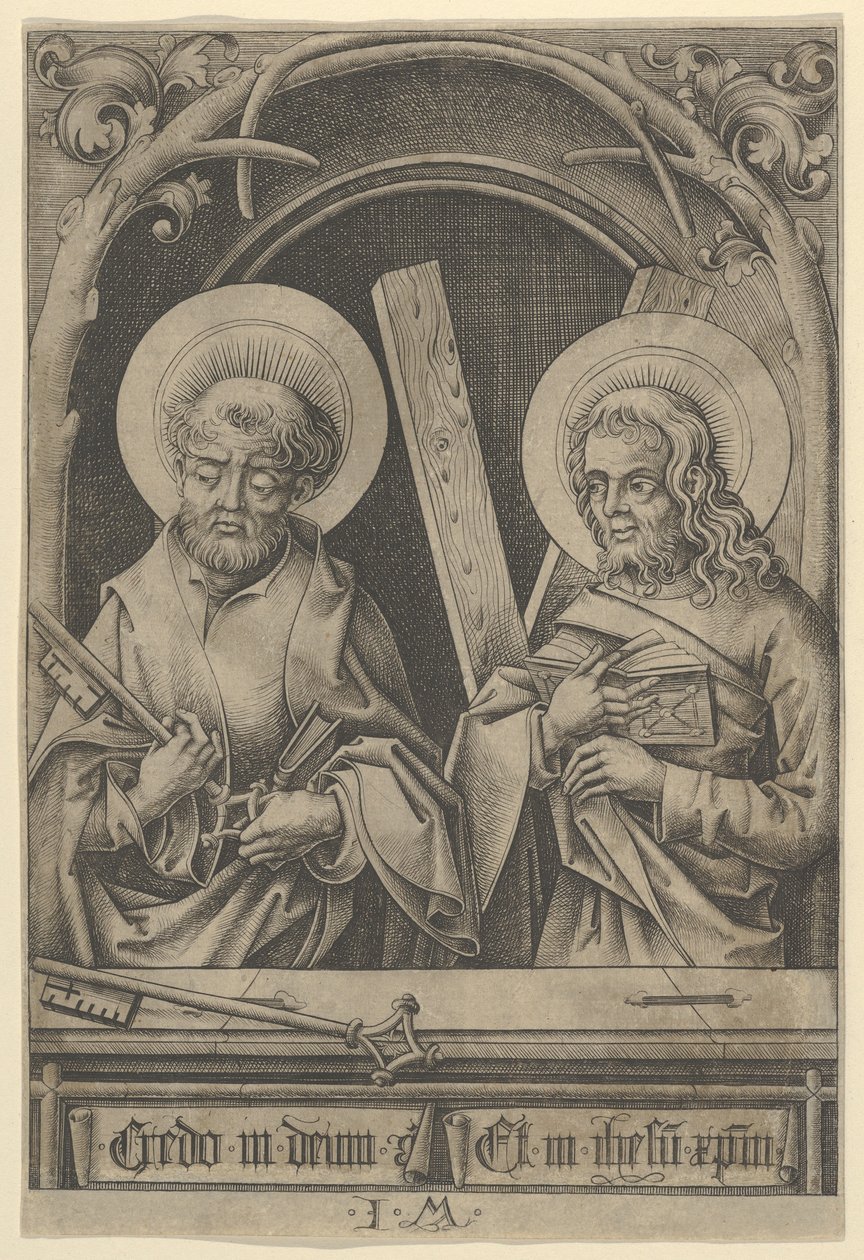 San Pedro y San Andrés, de Los Apóstoles de Israhel van Meckenem