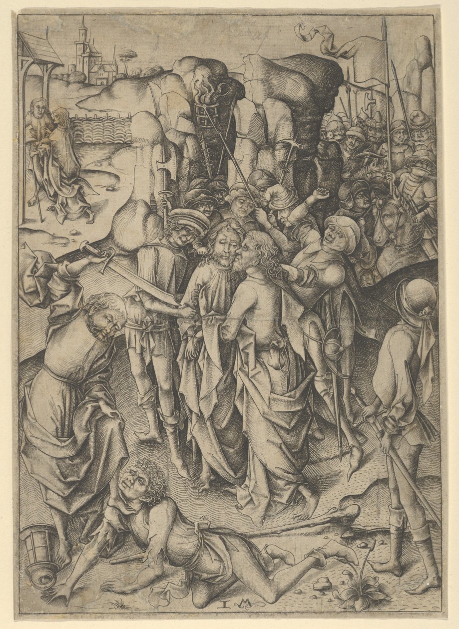 La traición y captura de Cristo de Israhel van Meckenem