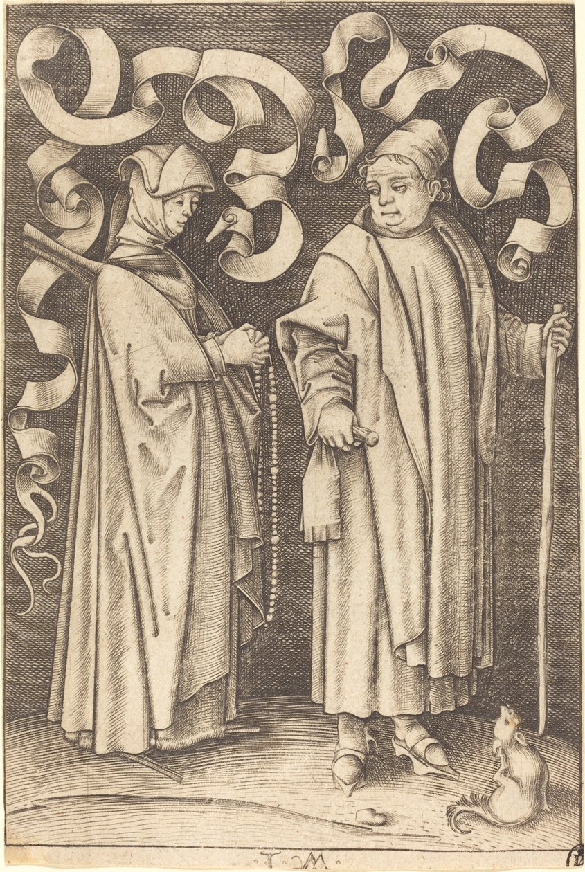 Los feligreses, c. 1495-1503 de Israhel van Meckenem
