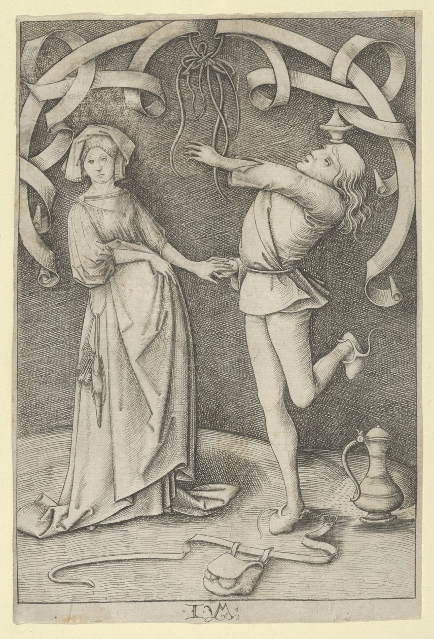 El tonto y la dama de Israhel van Meckenem